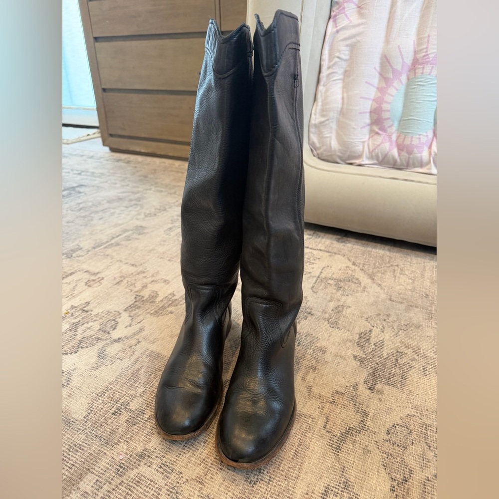 Frye Women's Cara Roper Tall Boots size 9 Black - Picture 10 of 15